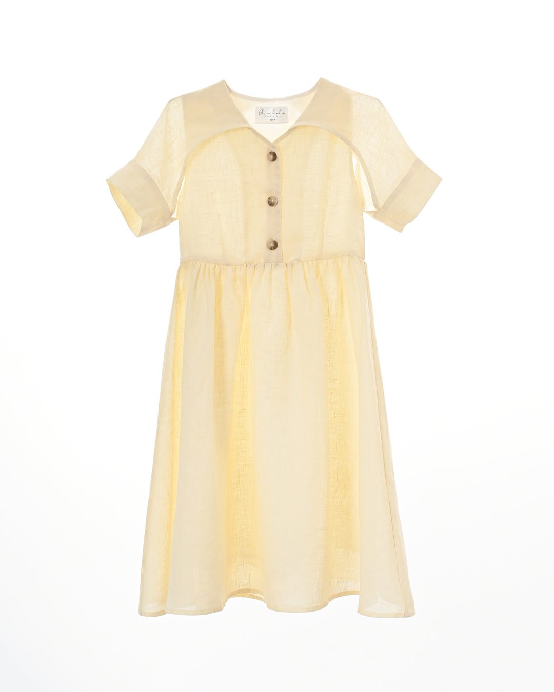dress s/s linen henley