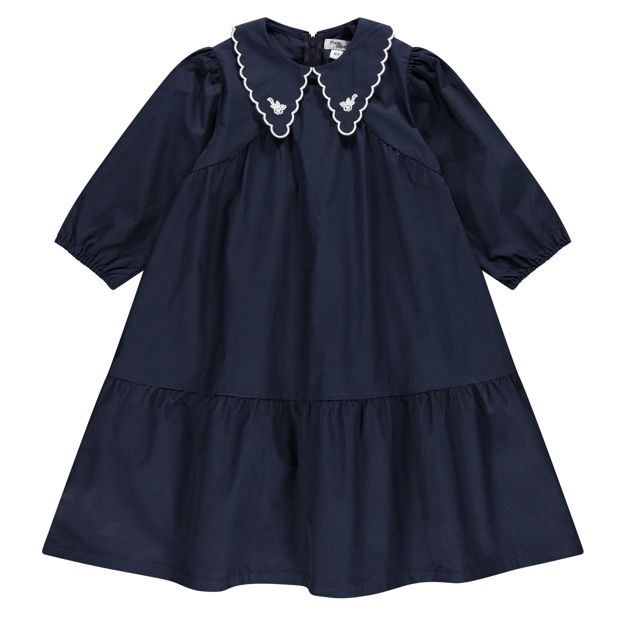 dress floral collar - navy  Lily and Todd