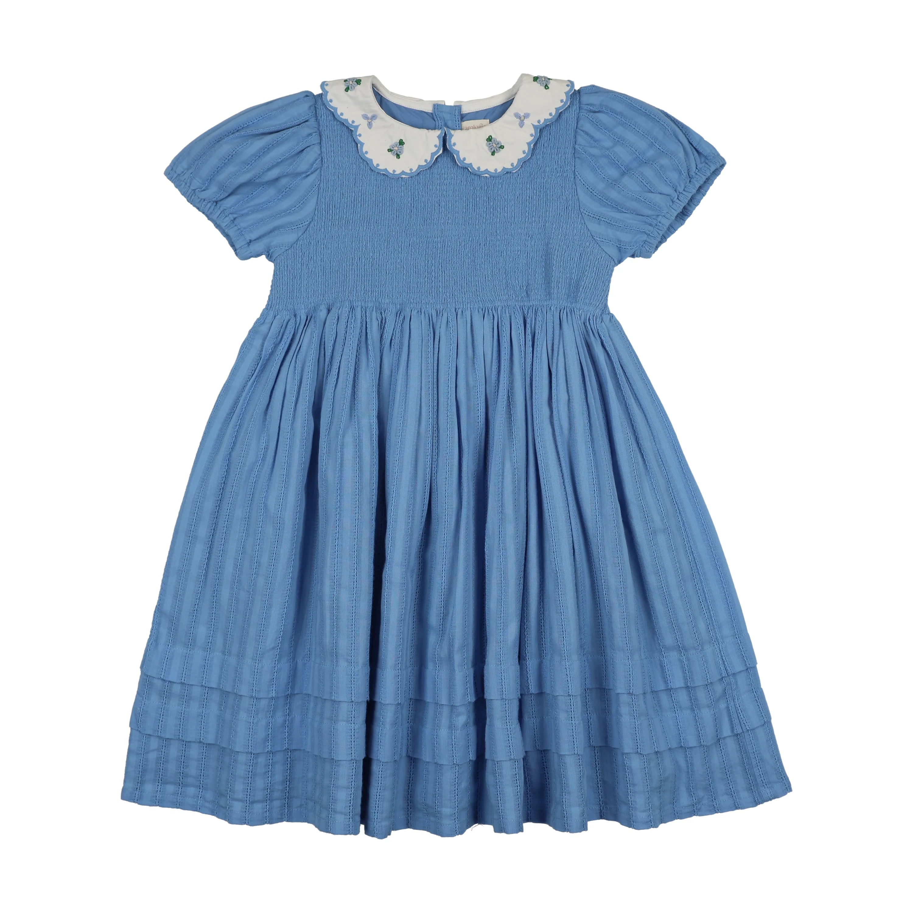 dress s/s downtown with scalloped collar - fresh blue  Lily and Todd