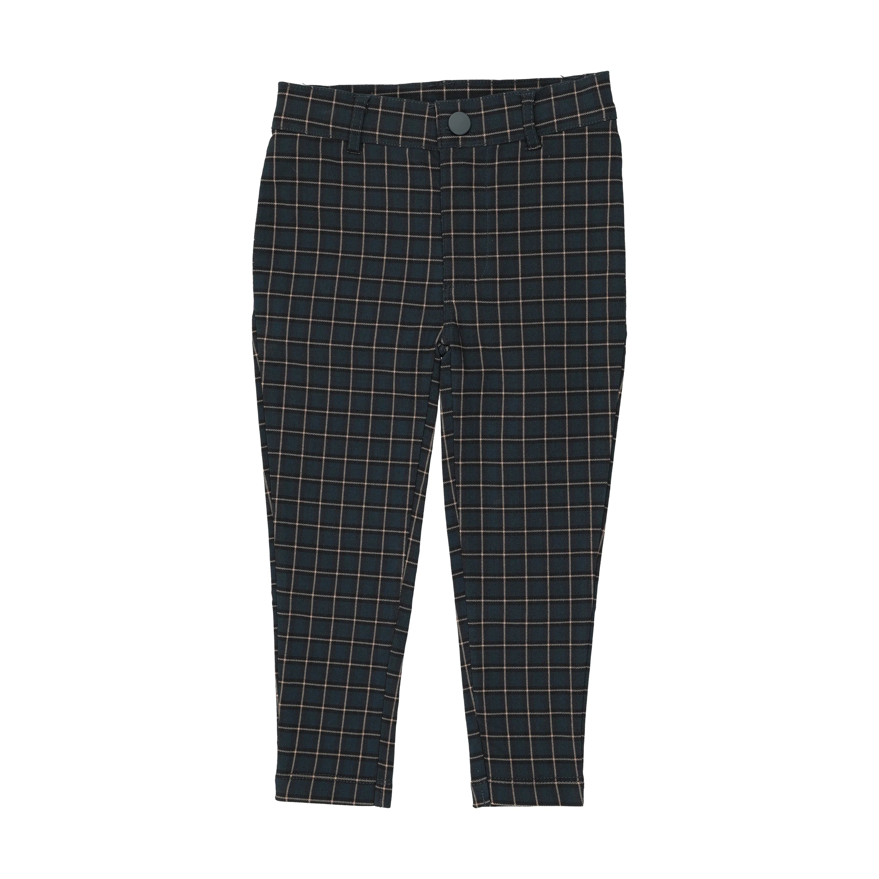 pants plaid - windowpane/deep teal – Lily and Todd