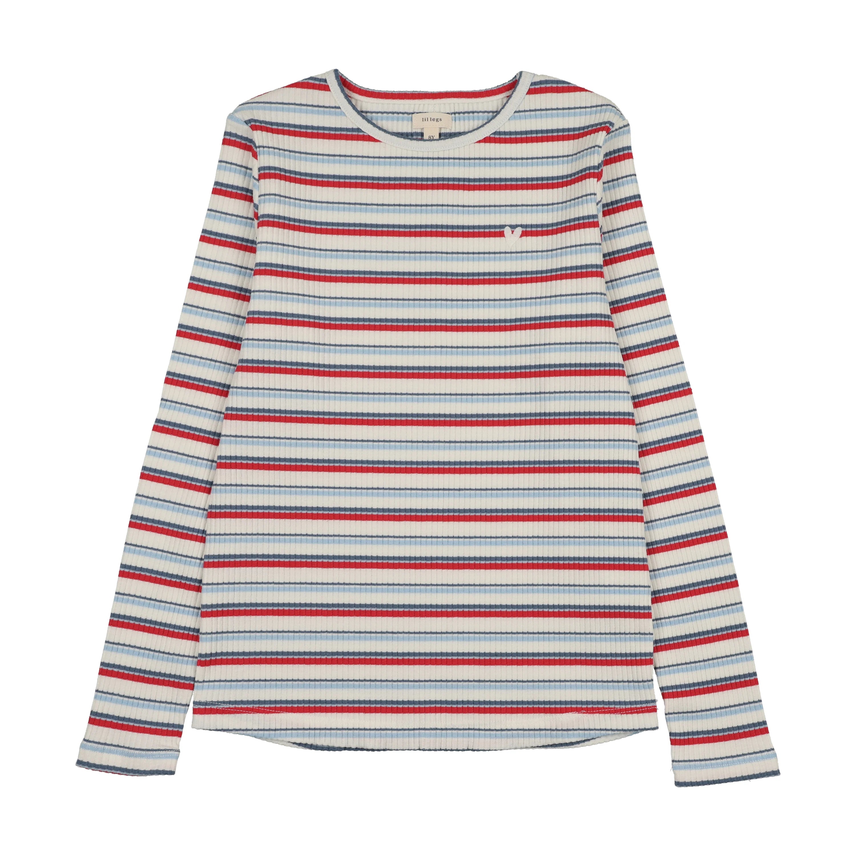 tee l/s basic striped - blue/red – Lily and Todd