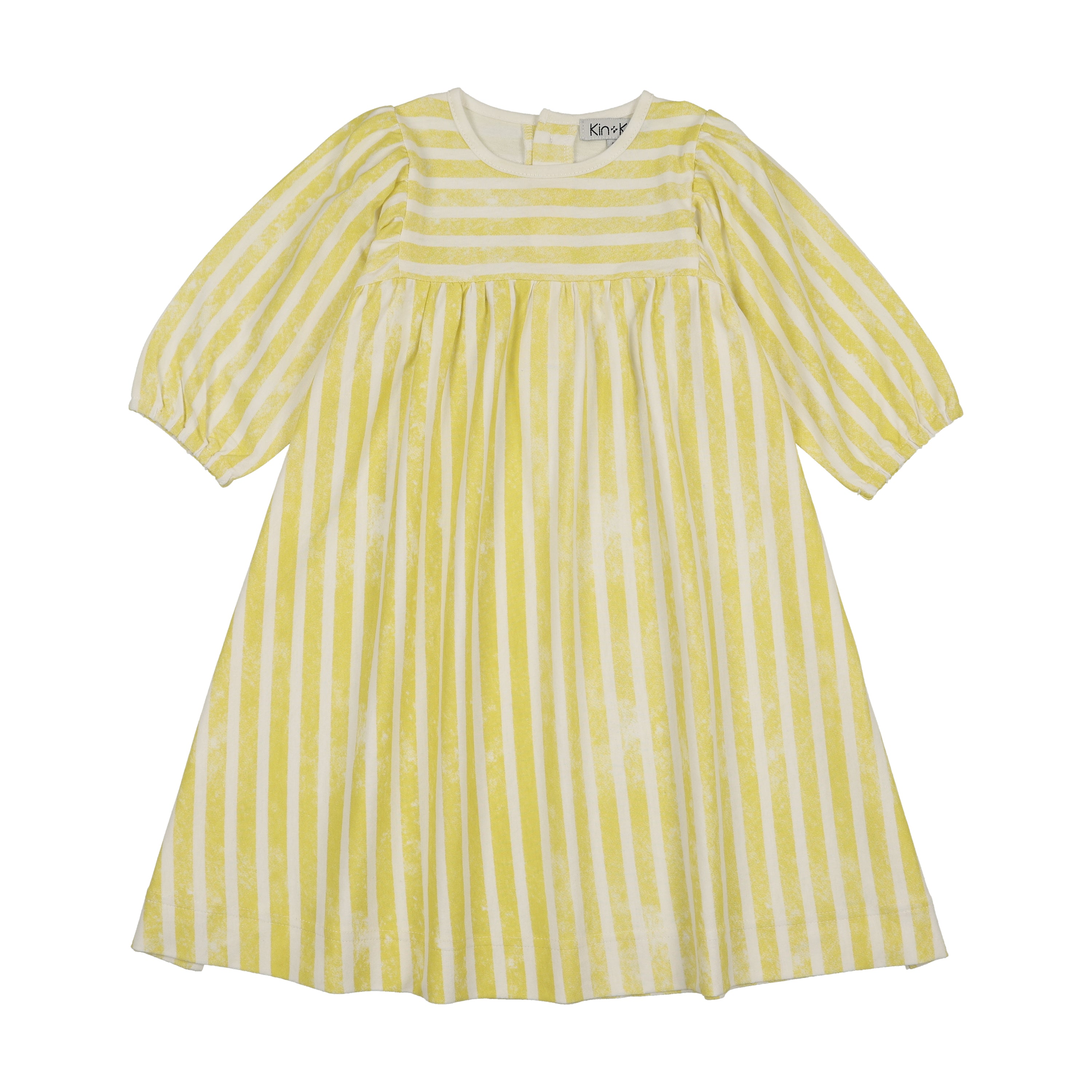 dress l/s neon striped
