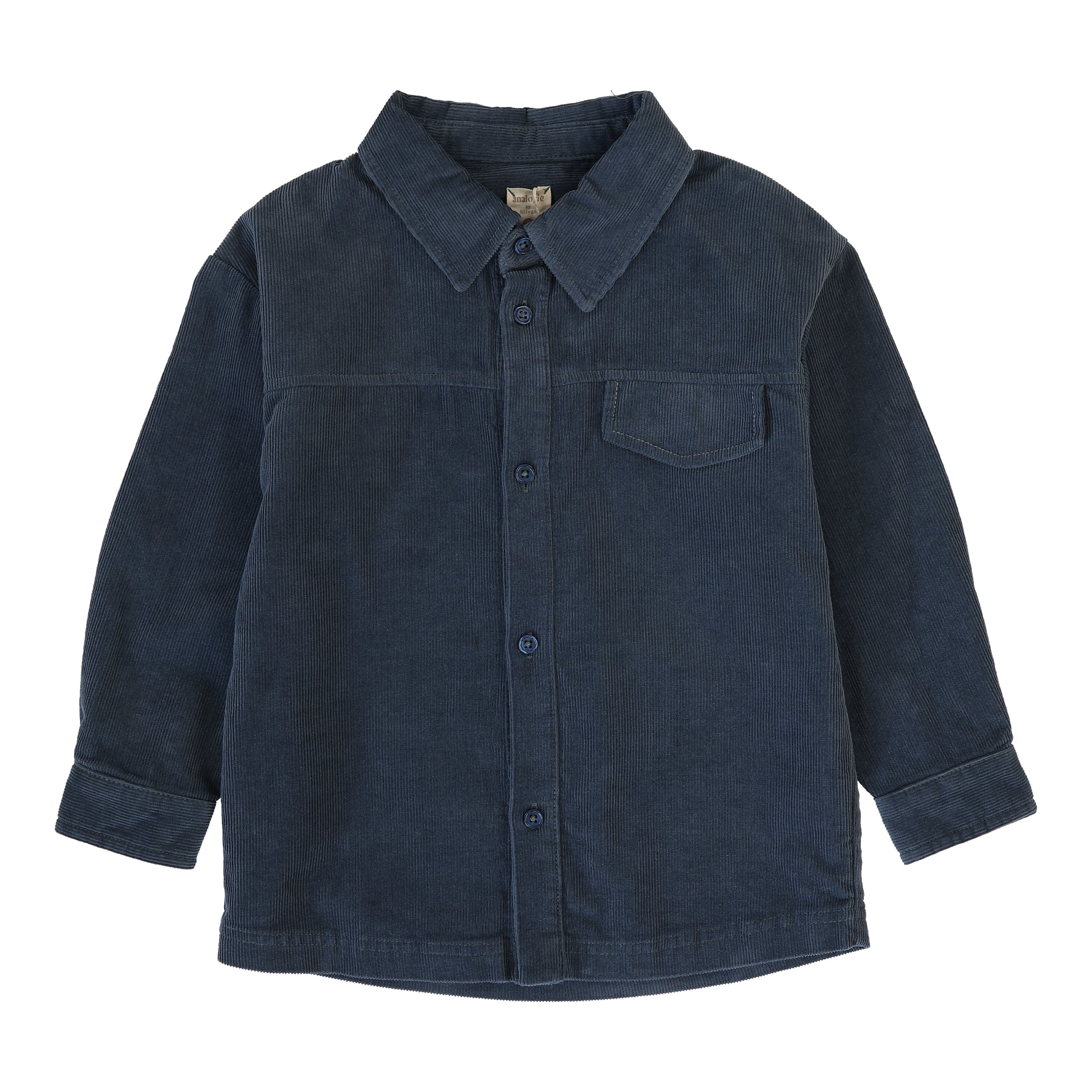 shirt l/s corduroy - off blue – Lily and Todd