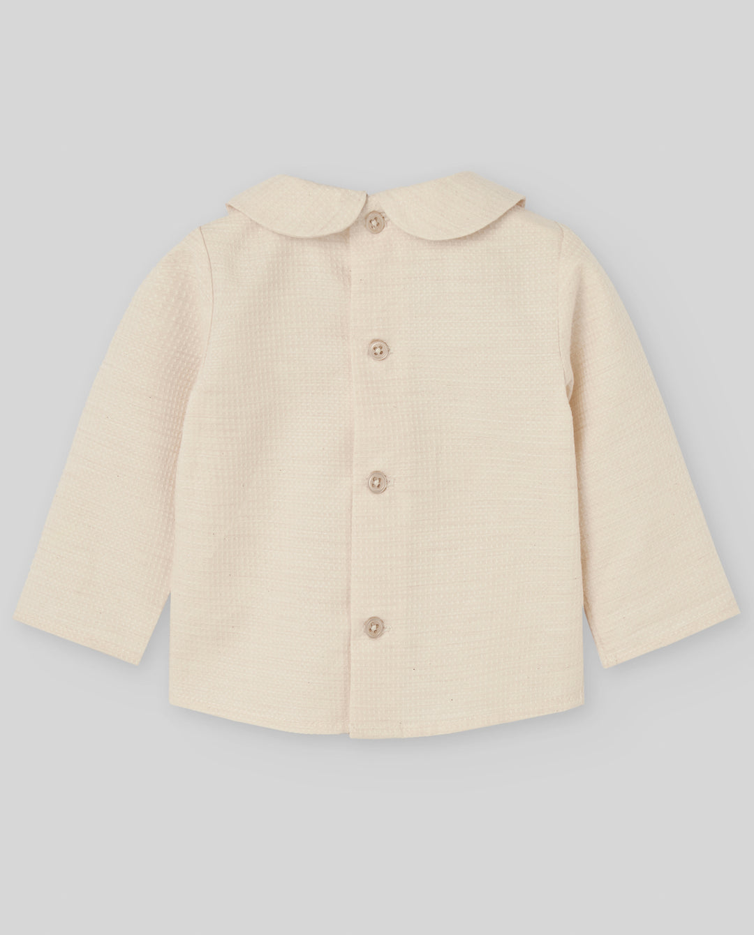 set outfit lace detail shirt and bloomer - light brown