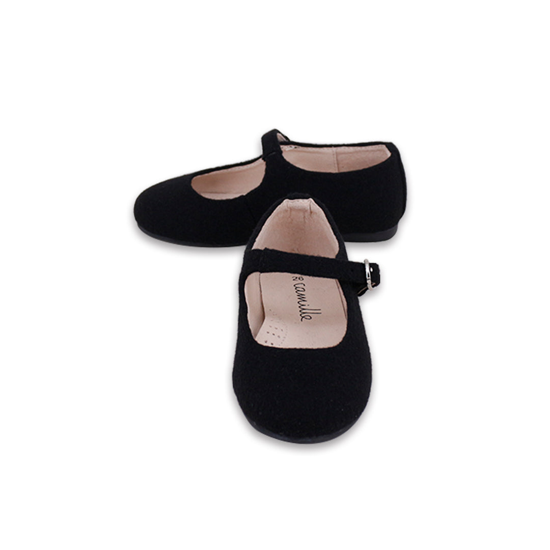 shoes mary jane piper - black wool