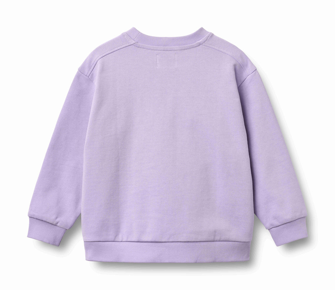 top l/s mini patch sweatshirt - purple candy