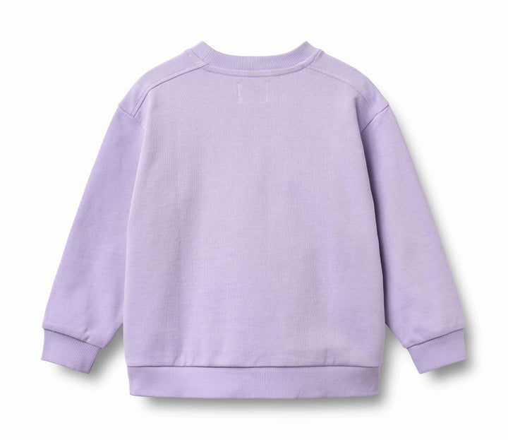 top l/s mini patch sweatshirt - purple candy