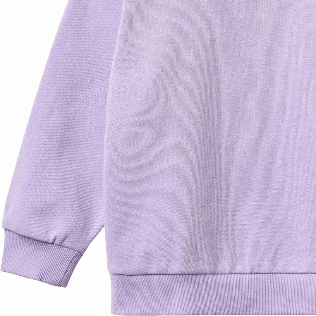 top l/s mini patch sweatshirt - purple candy