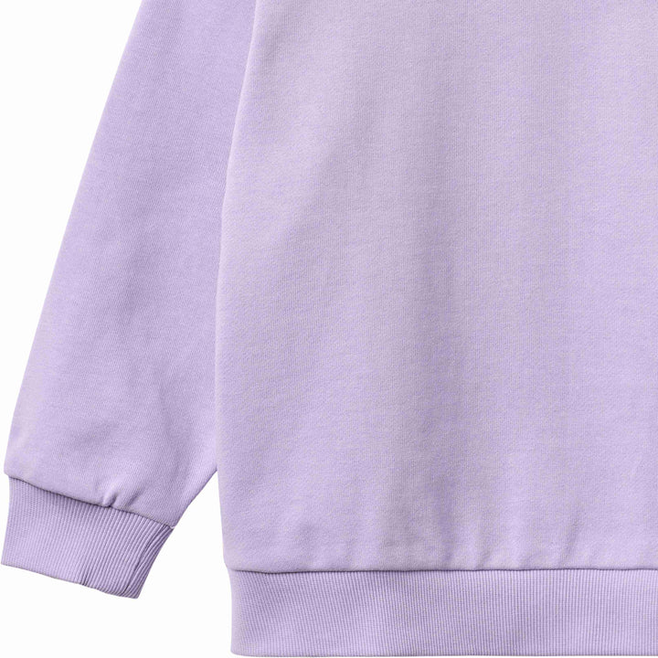 top l/s mini patch sweatshirt - purple candy