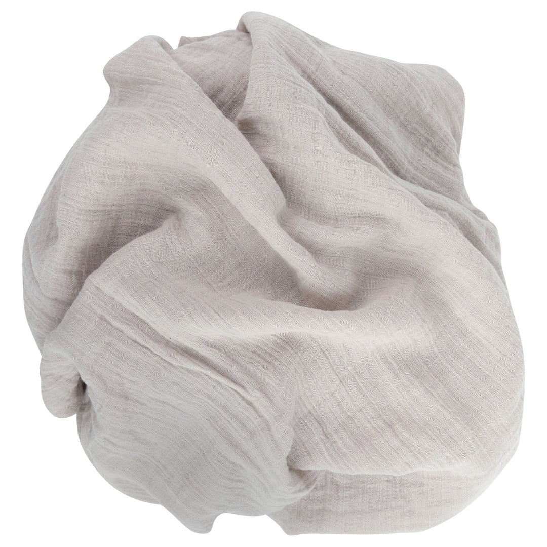 swaddle muslin printed with solid 2 pack - forest grey lef/pble