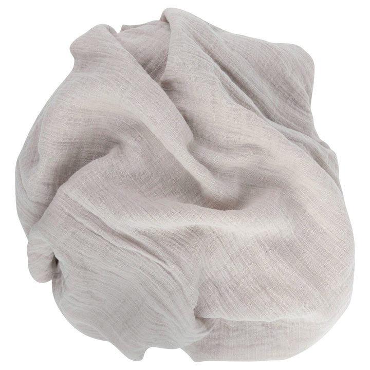 swaddle muslin printed with solid 2 pack - forest grey lef/pble