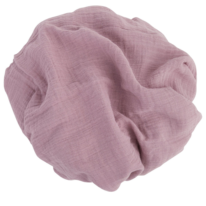 swaddle muslin printed with solid 2 pack - lavender leaf/lvndr