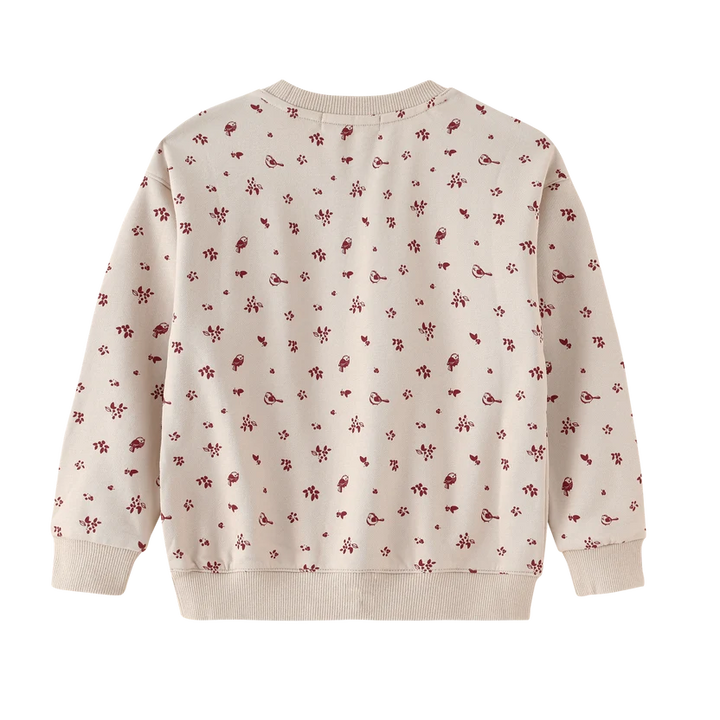 top l/s floral sweatshirt - stone multi