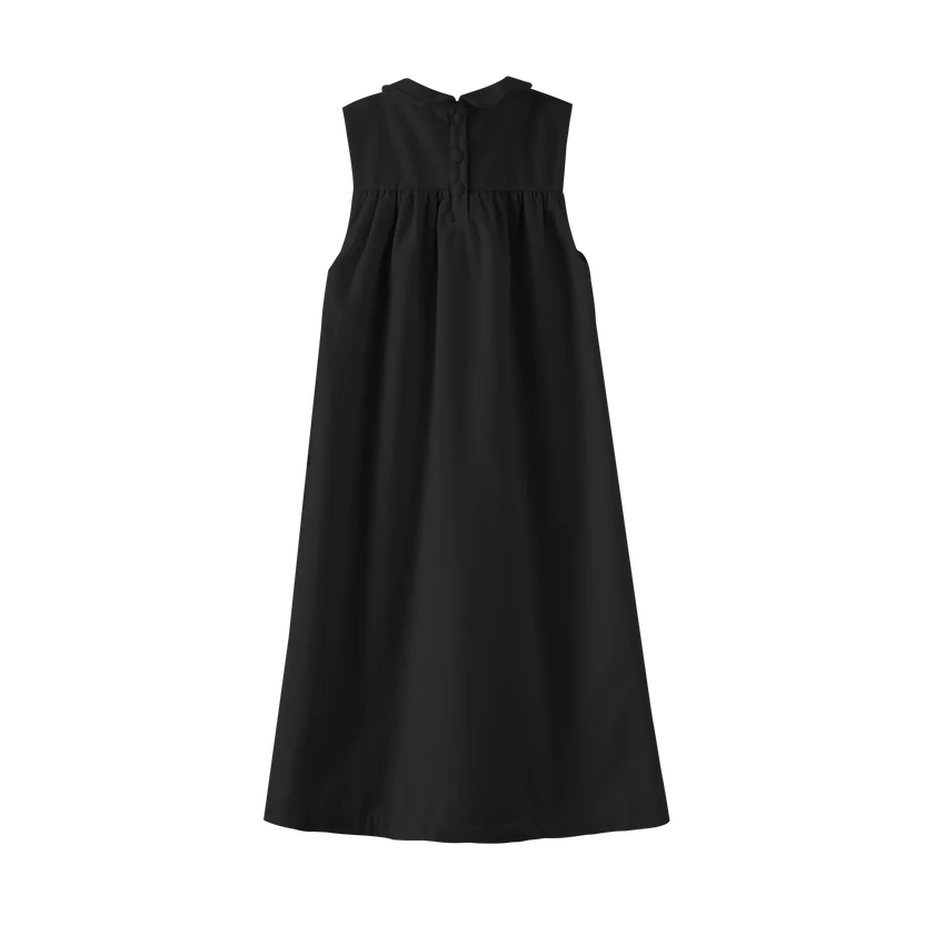 dress midi high waisted jumper - black