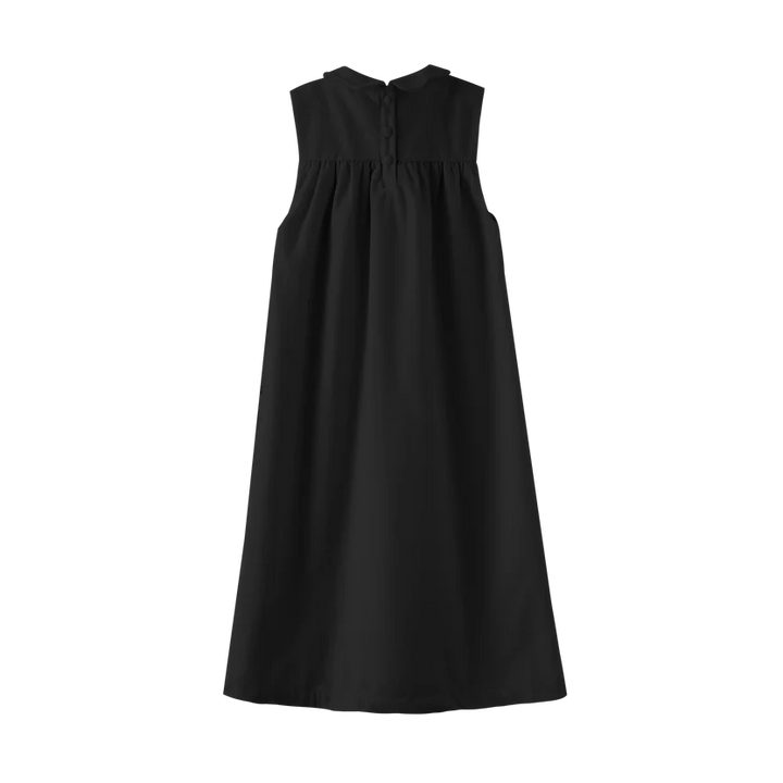 dress midi high waisted jumper - black