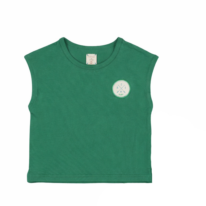 set outfit boating crew tank and shorts - electric green