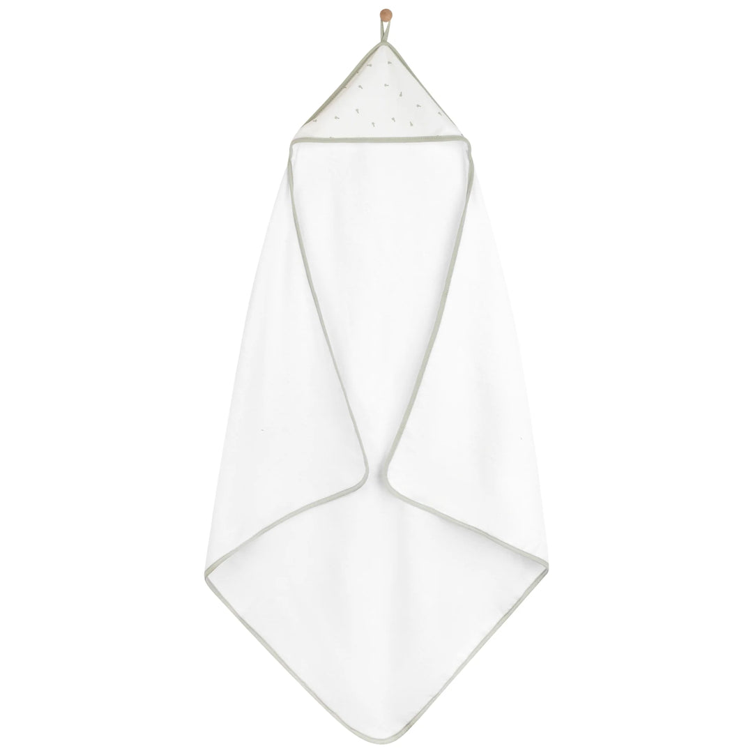 towel hooded+washcloth - pear