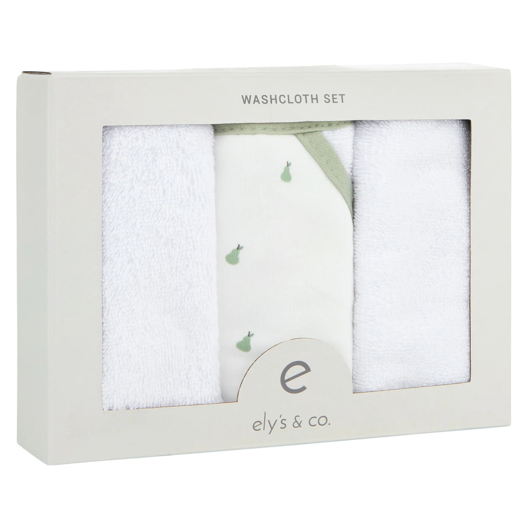 washcloth 3 pack - pear