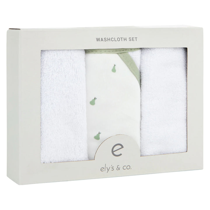 washcloth 3 pack - pear