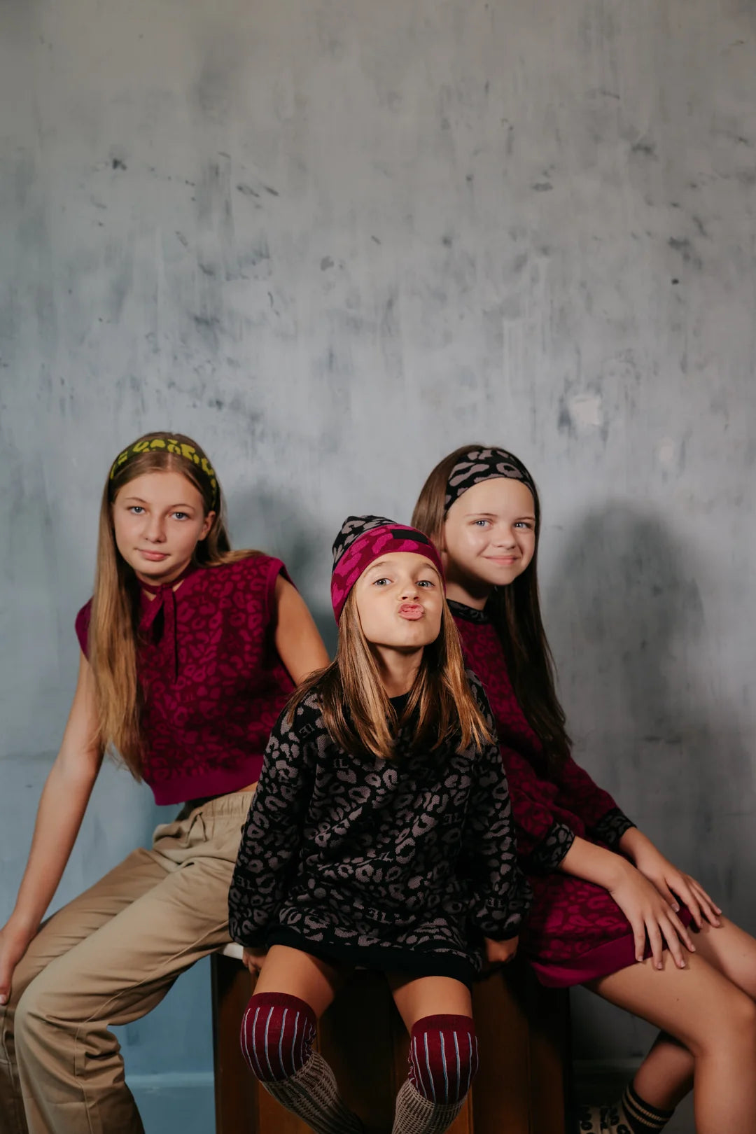 vest leopard print knit - raspberry-41