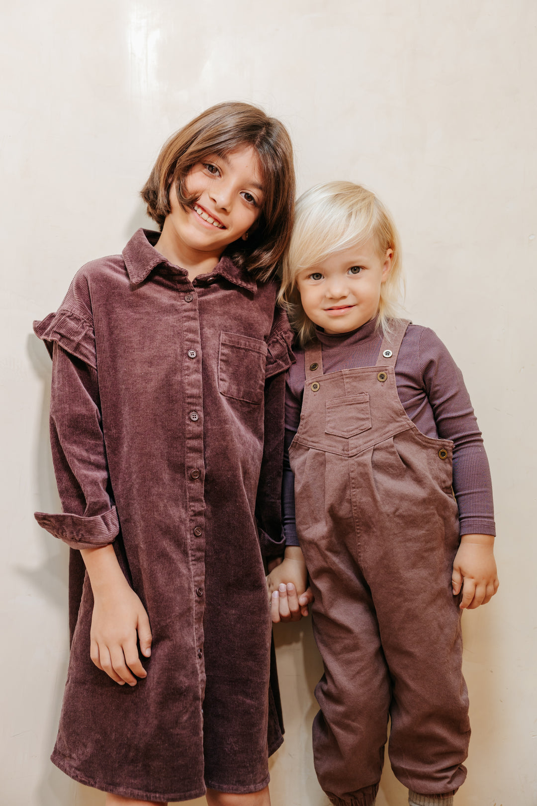 one piece denim long overalls - chocolate-493