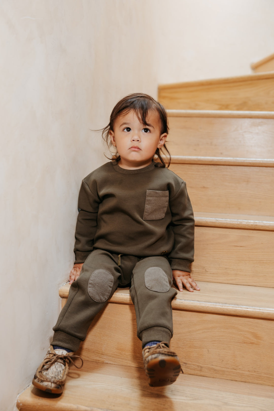 shirt l/s corduroy pocket stretch - chocolate-493