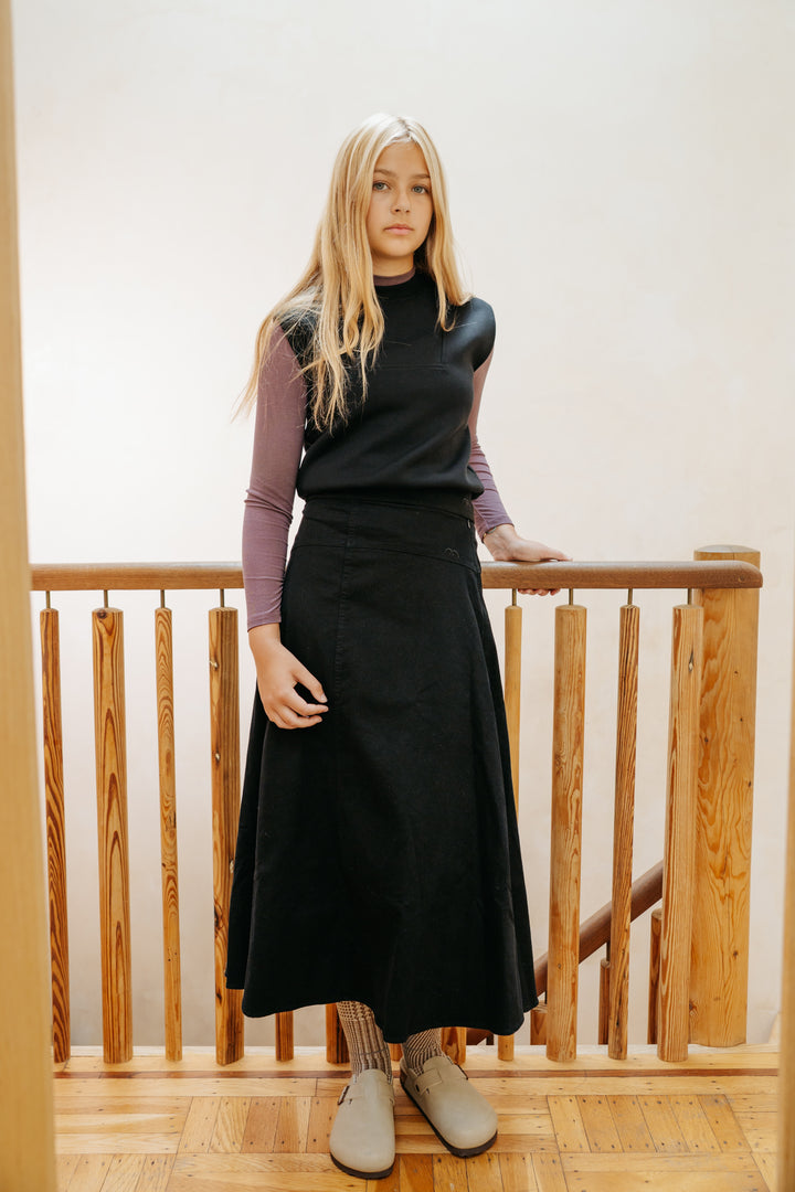 vest sweatshirt  - black-9