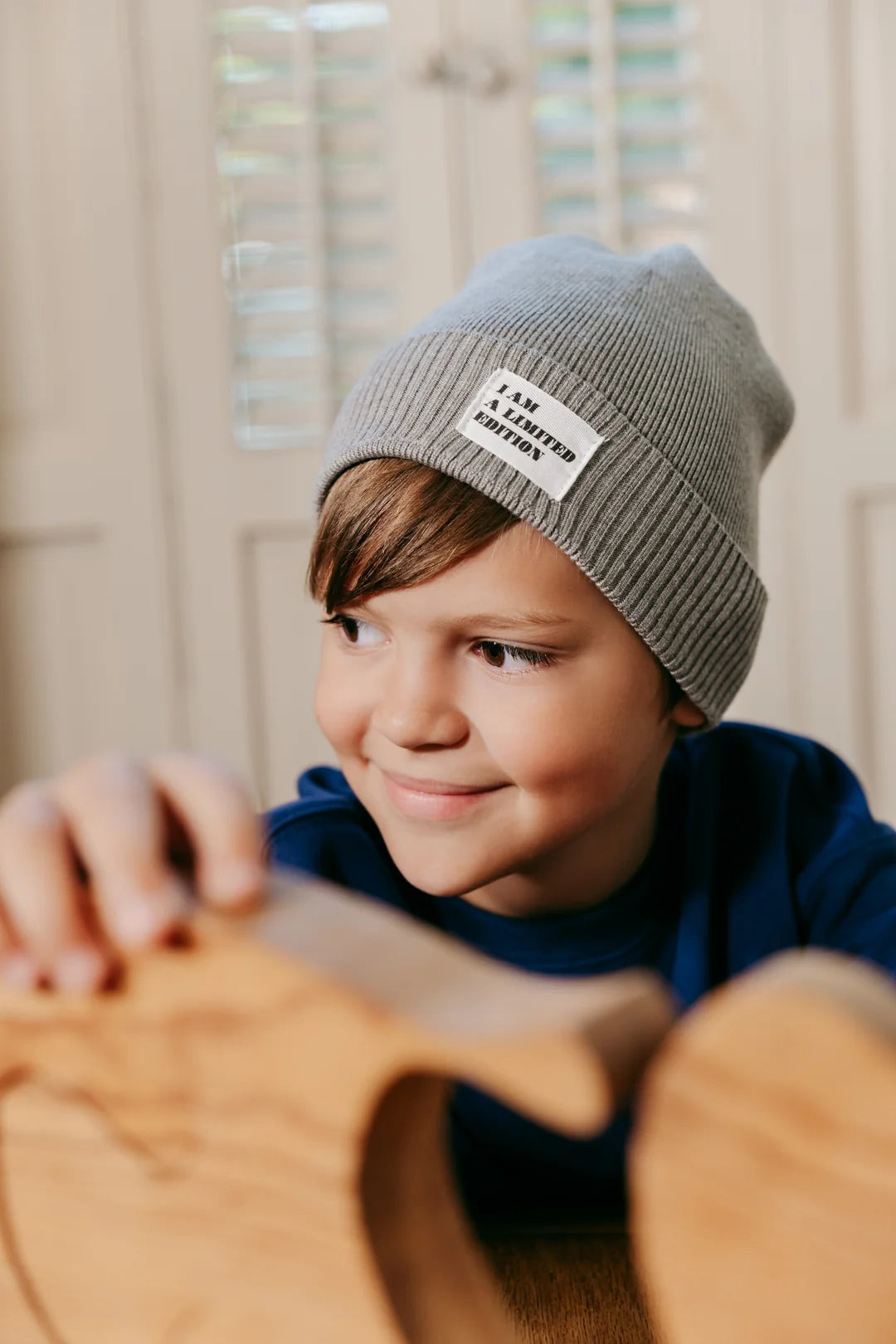 hat canvas logo patch cuffed beanie - grey-287
