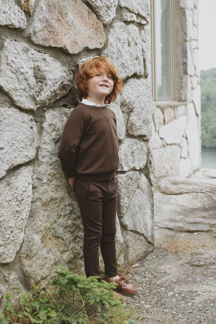 pants stretch - brown