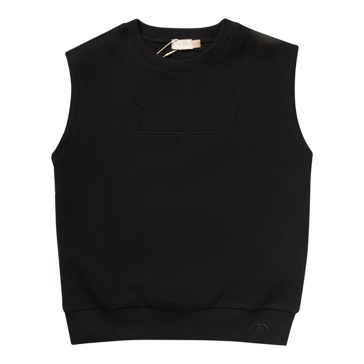 vest sweatshirt  - black-9