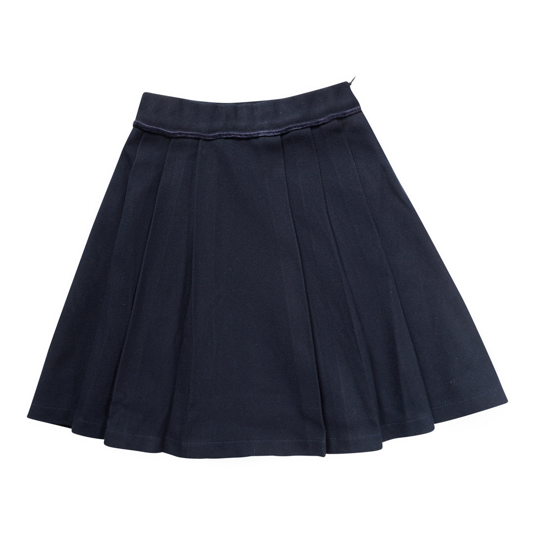 skirt wool pleated  - navy-8
