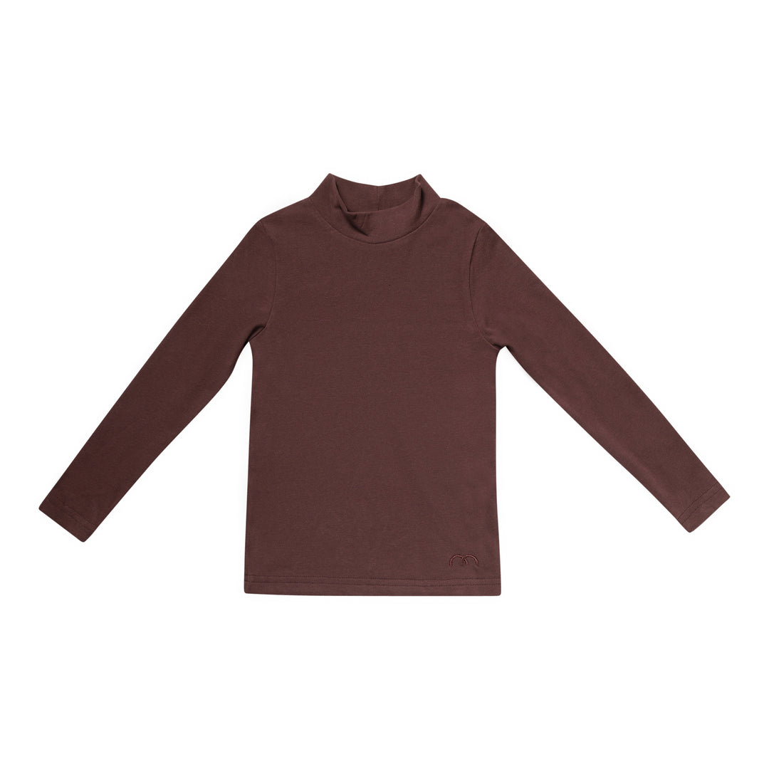 top l/s cotton modal mockneck - plum-337