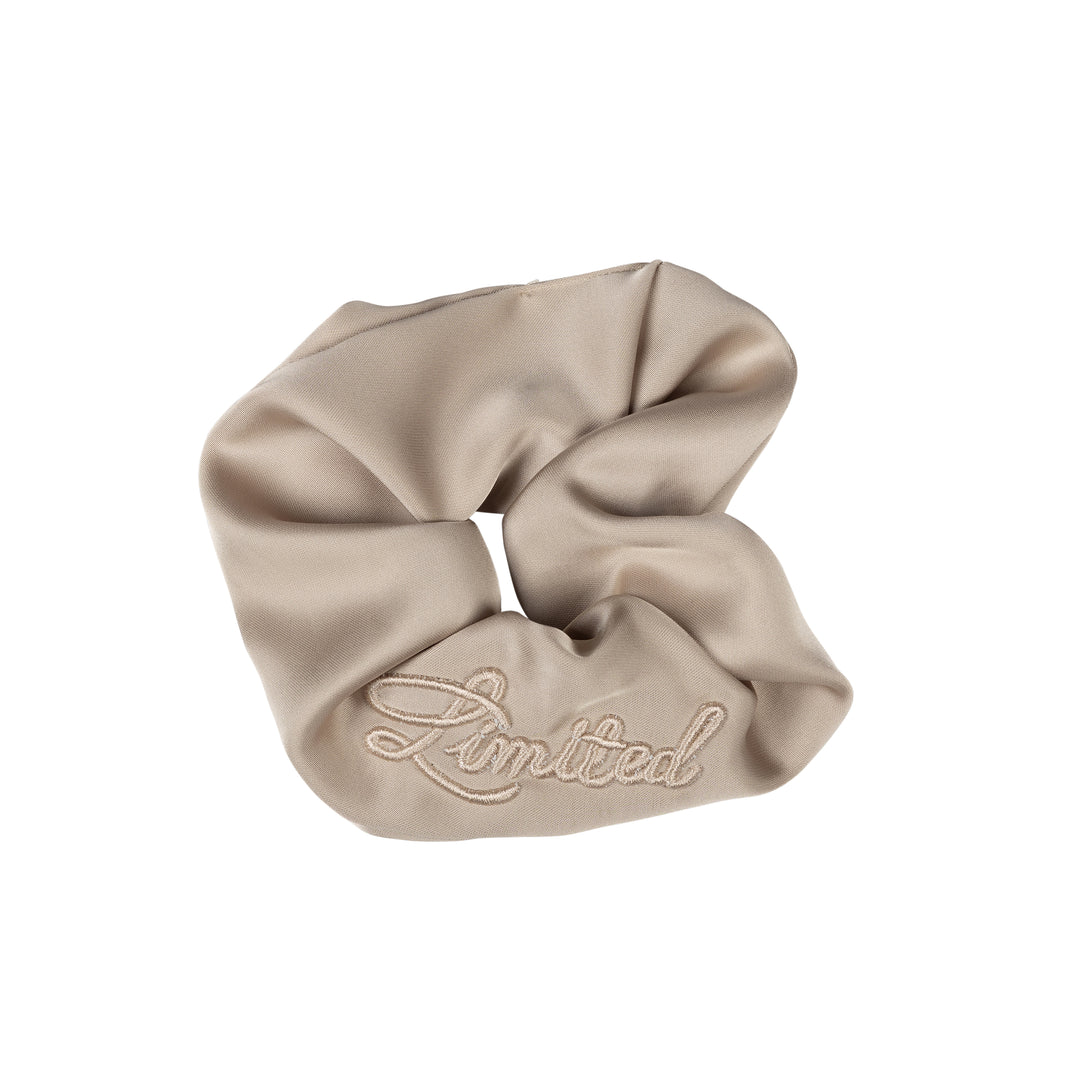 pony scrunchie monochromatic satin - sand-305