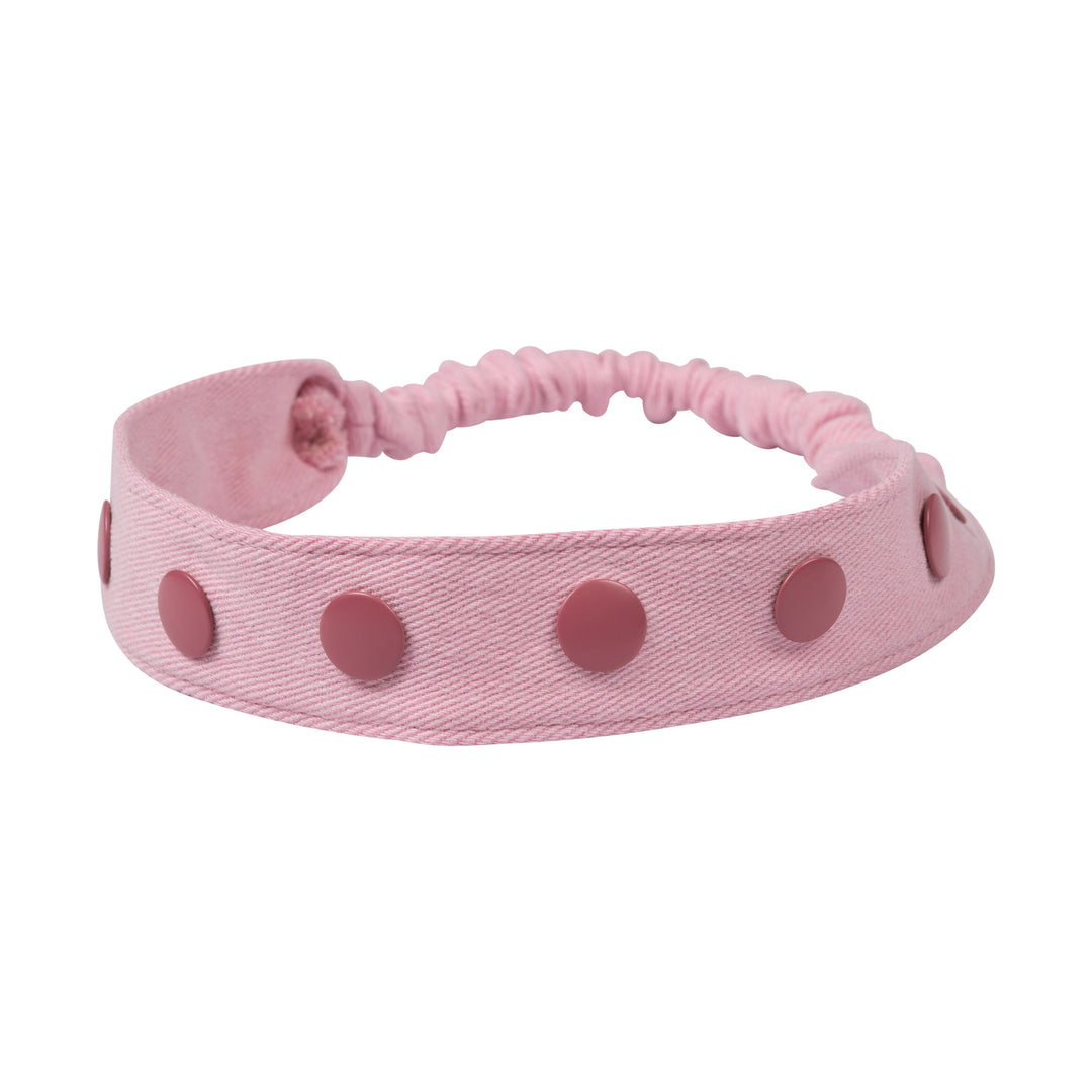 sweatband denim snap - pale pink-81
