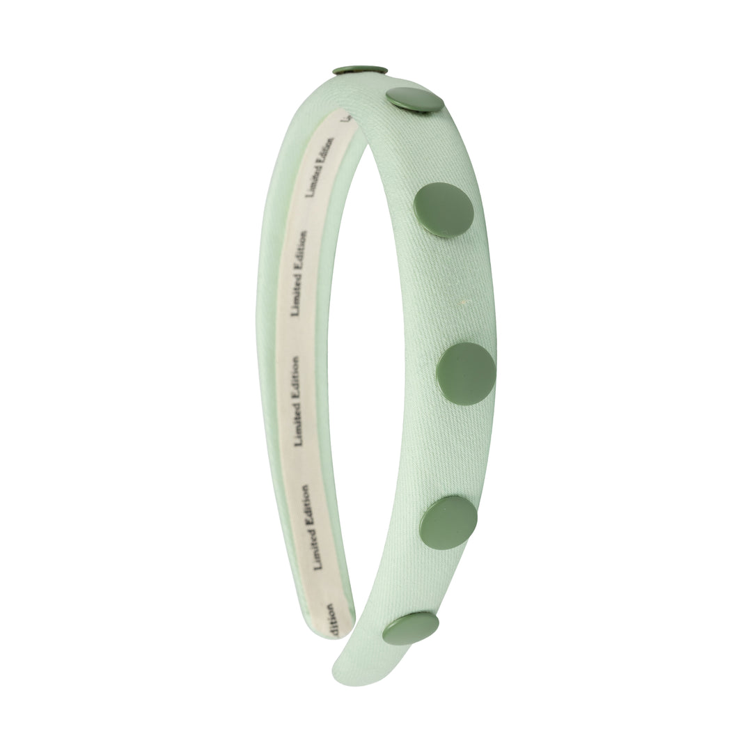 headband denim snap thin - cool mint-26