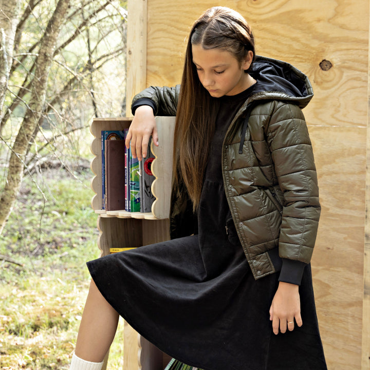 jacket square quilt puffer - olive