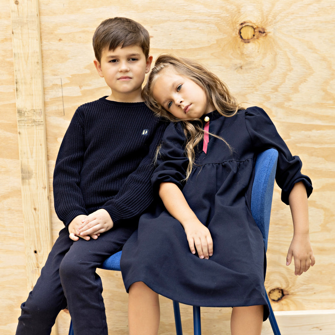 top l/s crew neck - dark navy