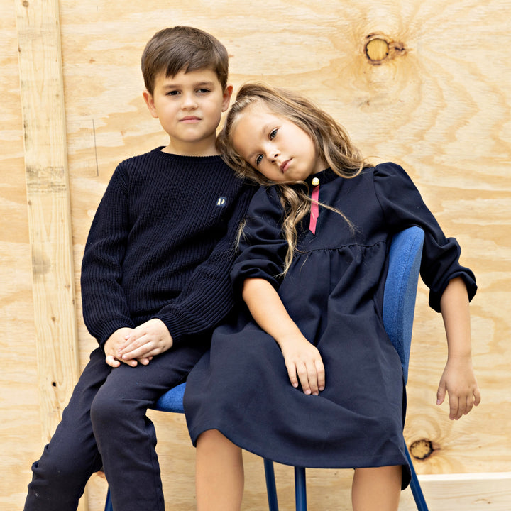 top l/s crew neck - dark navy