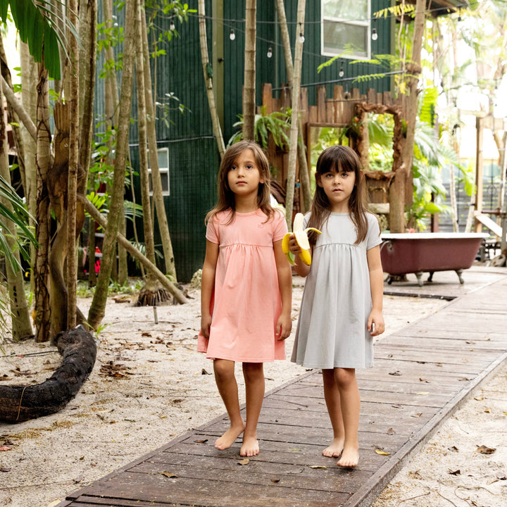 dress s/s mineral wash - grey wash