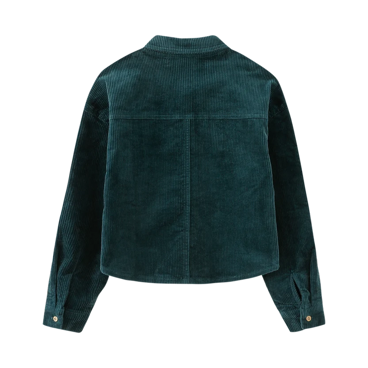 shirt l/s corduroy - teal