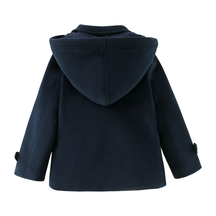jacket double breasted wool - navy