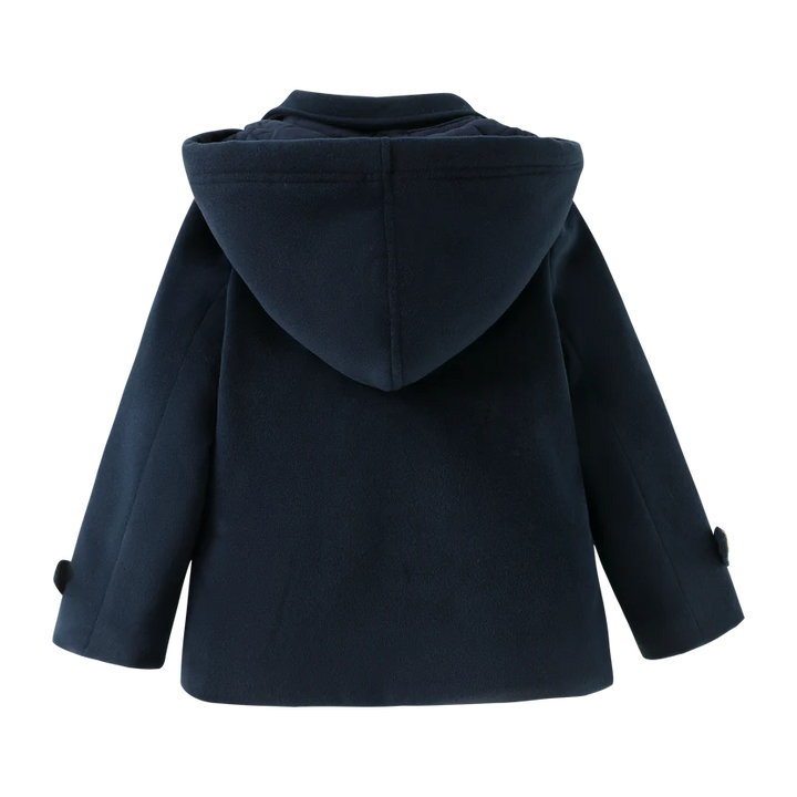 jacket double breasted wool - navy
