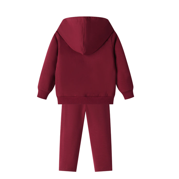 heart icon tracksuit - burgundy