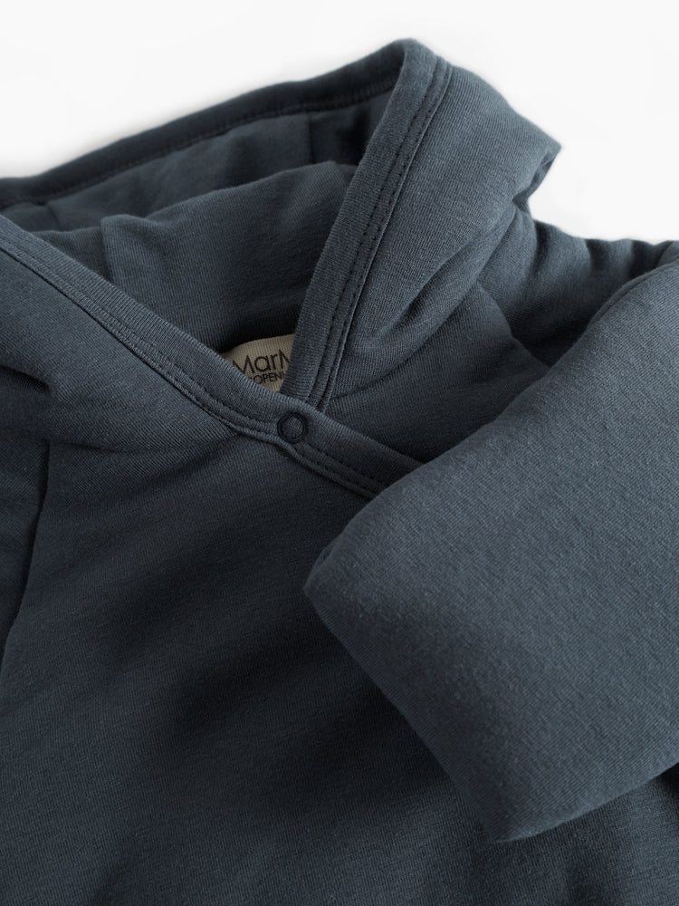 jacket wrap with hood with hat - blue