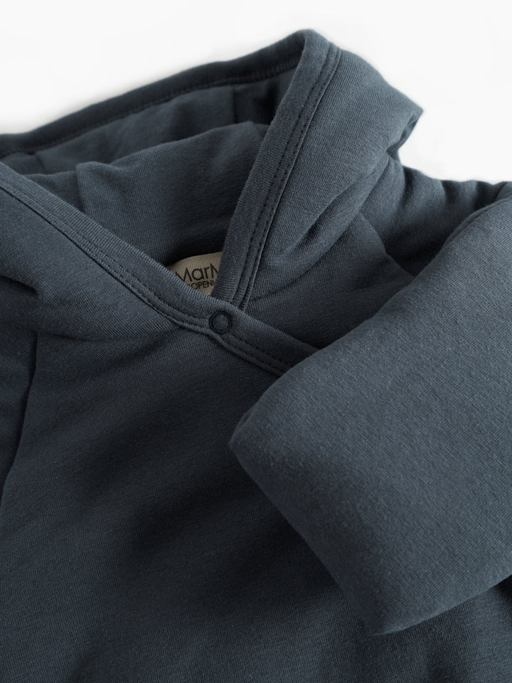 jacket wrap with hood with hat - blue