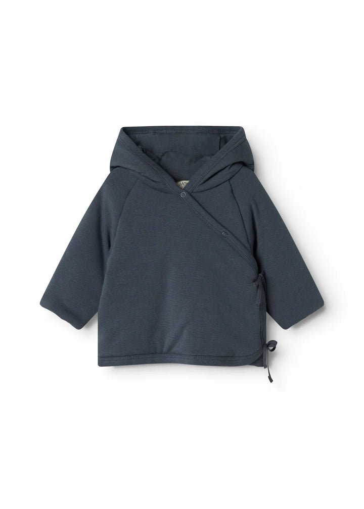 jacket wrap with hood - blue