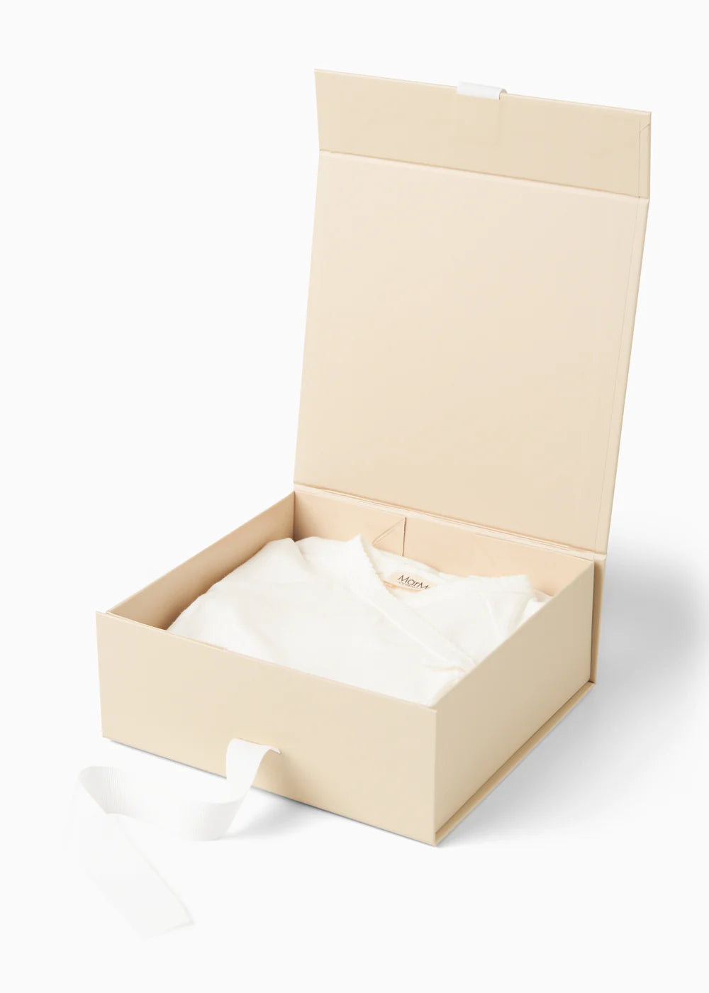 set footie gift box hat and blanket - gentle white