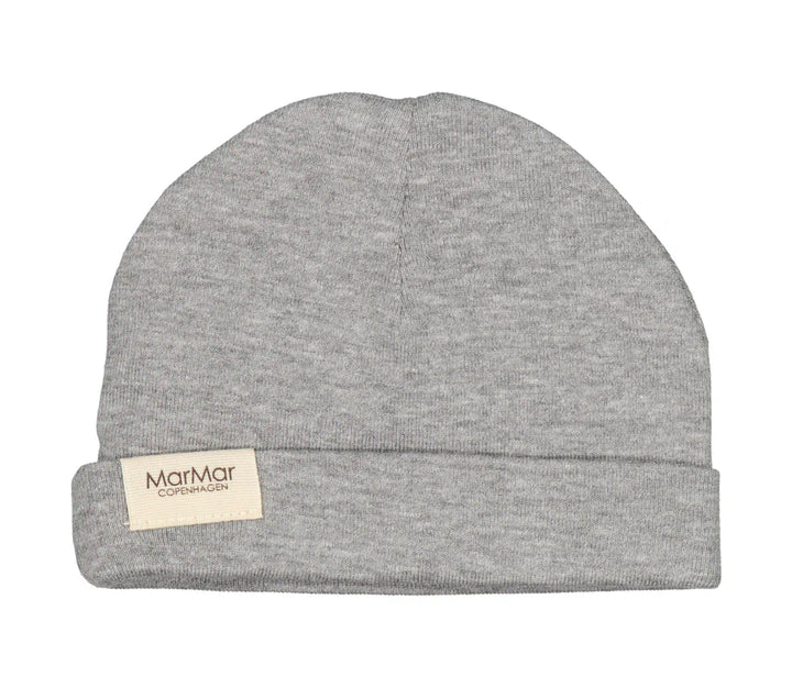 footie wrap solid with hat - grey melange-0602