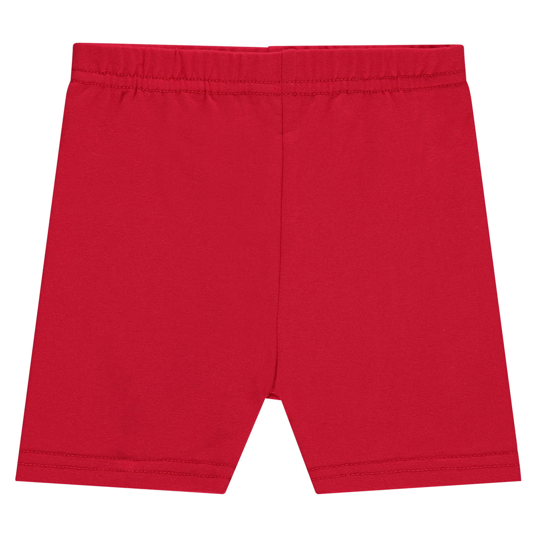 leggings cotton short - red