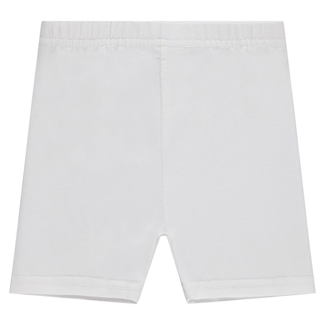 leggings cotton short - white